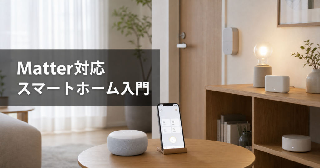 賃貸でも始められる！Matter対応スマートホーム入門ガイド アイキャッチ