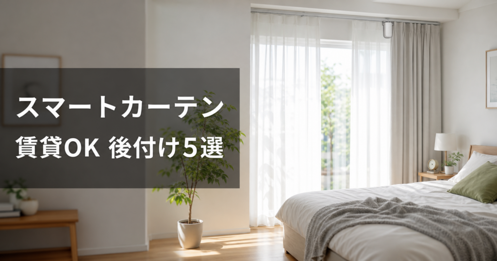 後付けスマートカーテンおすすめ5選【賃貸OK・工事不要】20 アイキャッチ