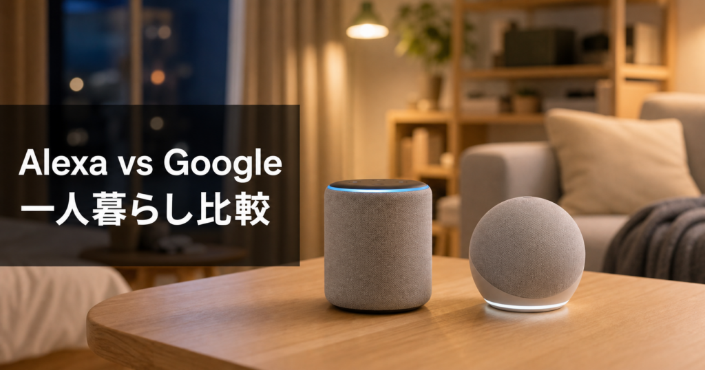 Alexa vs Google スマートスピーカー徹底比較｜ アイキャッチ