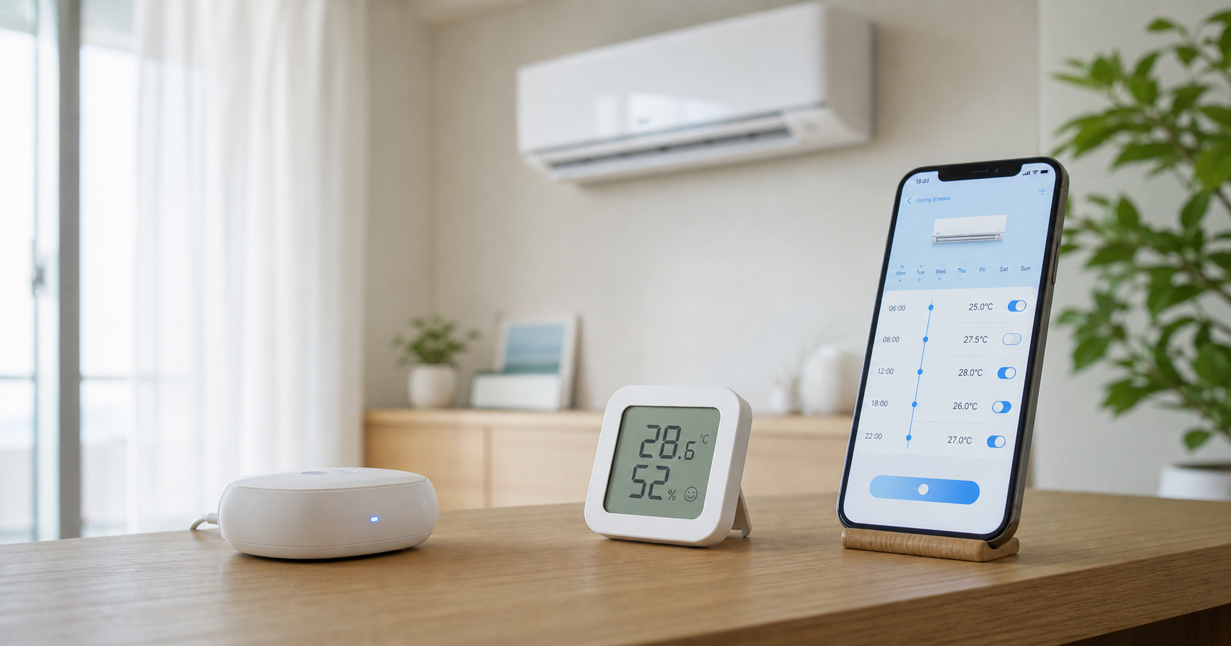 スマート家電で暑さ対策と節電ができる仕組み イメージ