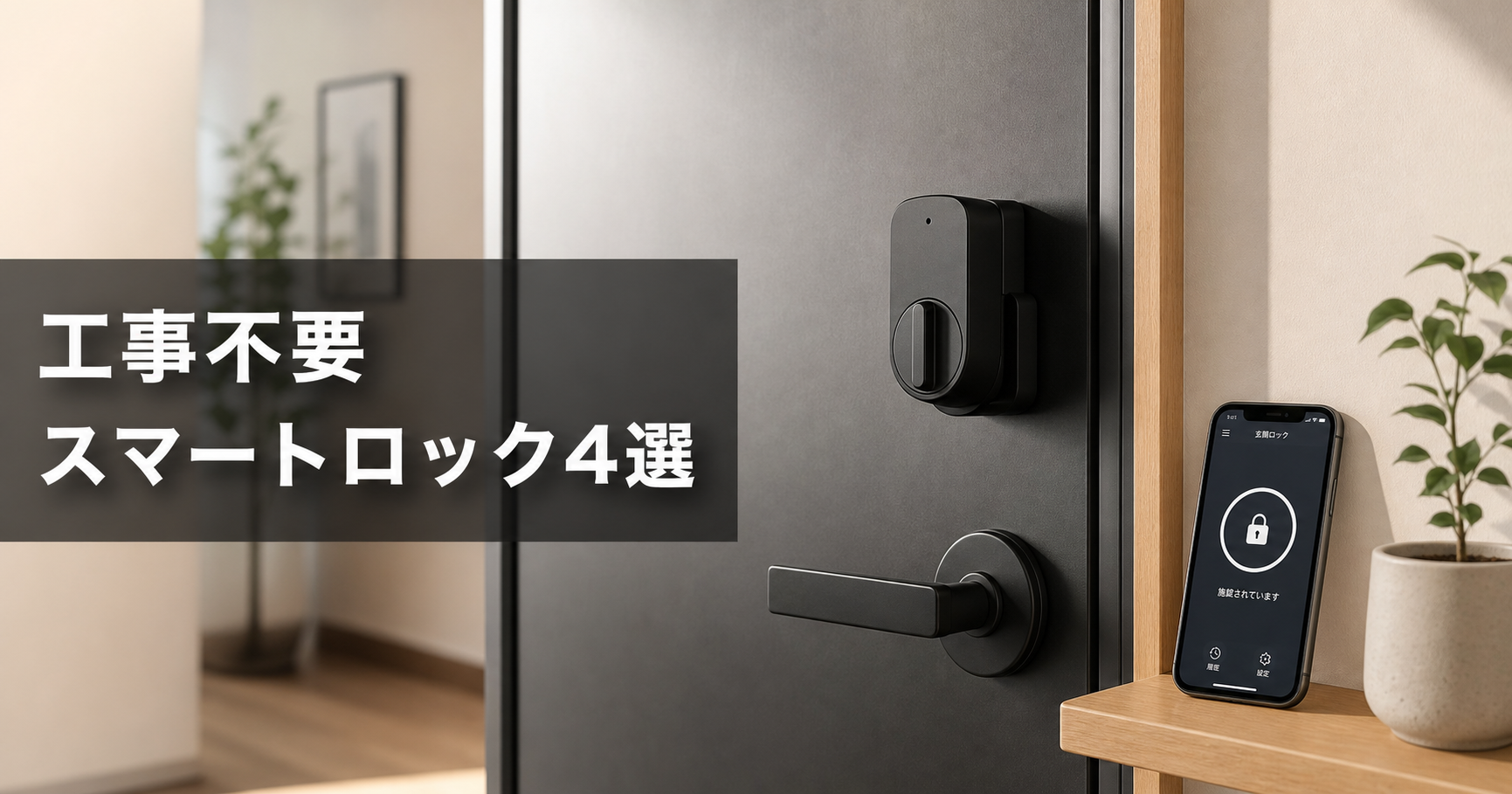 SwitchBotロックVisionは賃貸で使える?工事不要 アイキャッチ